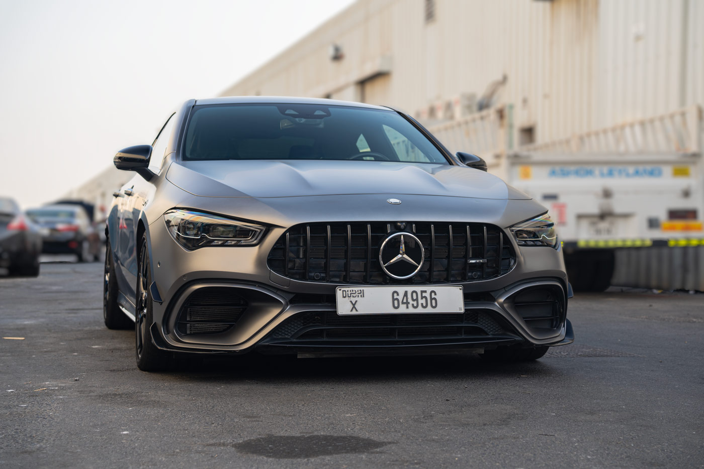 Mercedes CLA CLA 45 S AMG - MANUFAKTUR Mountain Grey Magno 2024 photo 2